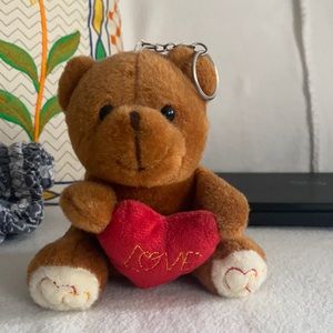 Teddy bear key chain stuff toy